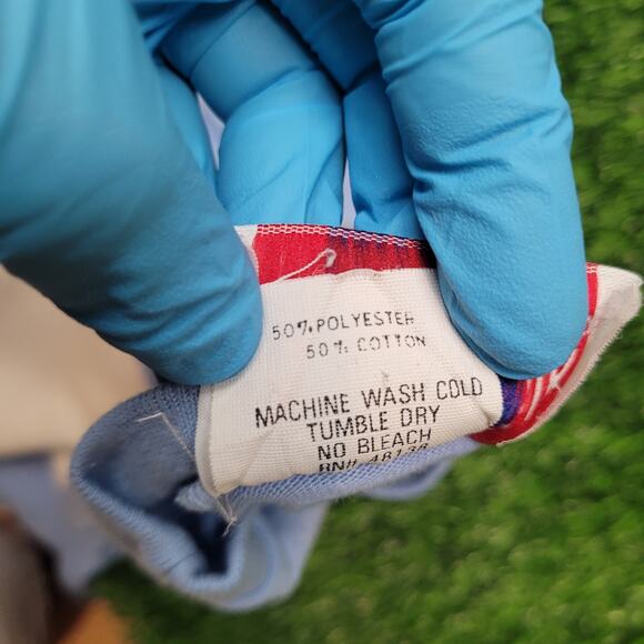 Vintage 80s Nutmeg Mills UNC Short Sleeve Blouson Shirt Womens L USA - Picture 7 of 7